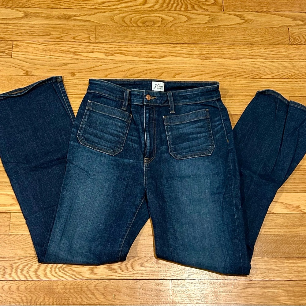 J. Crew Women's Boot Cut Jeans - Dark Blue